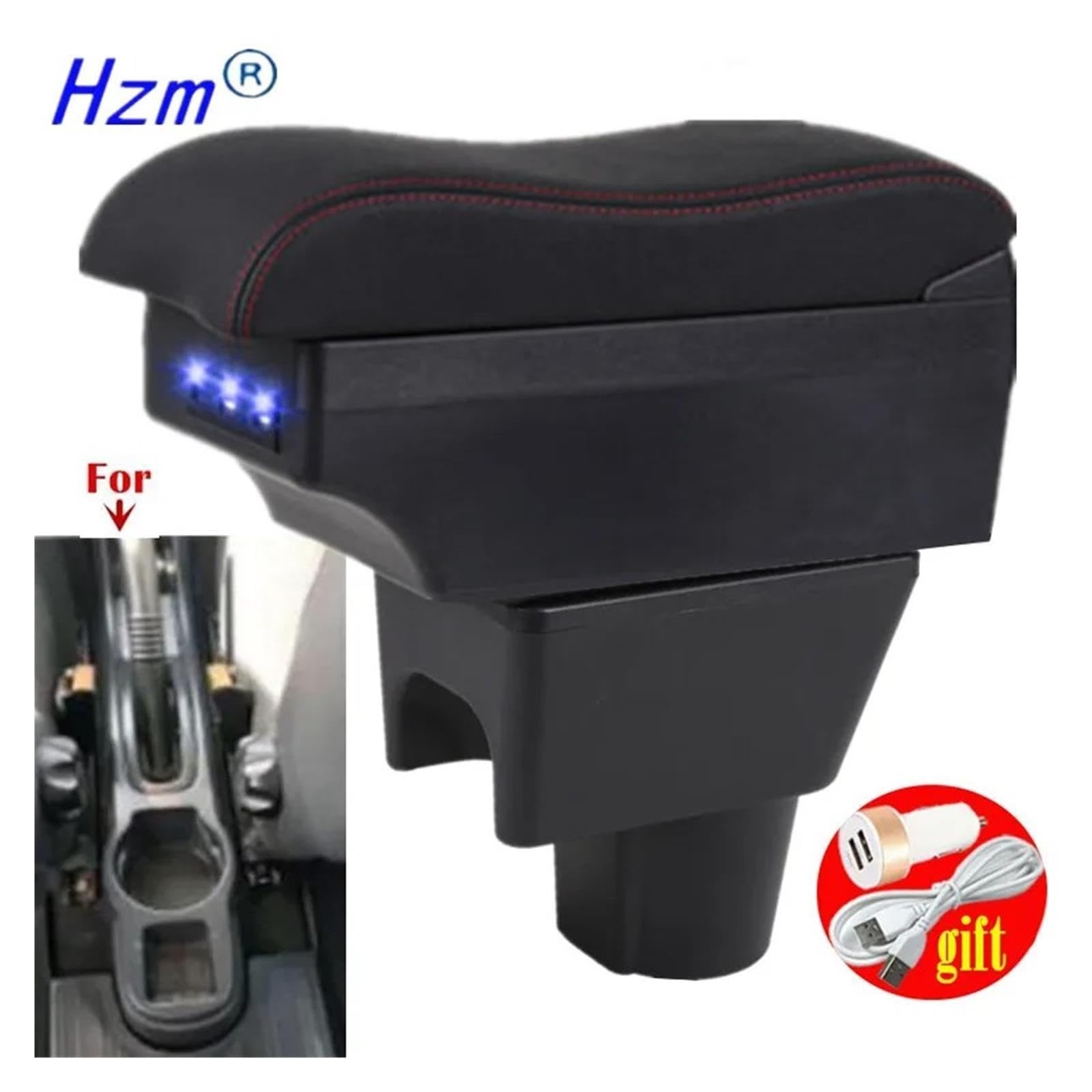 Para Terrano 3 Caja Reposabrazos Coche Accesorios Superficie Curva