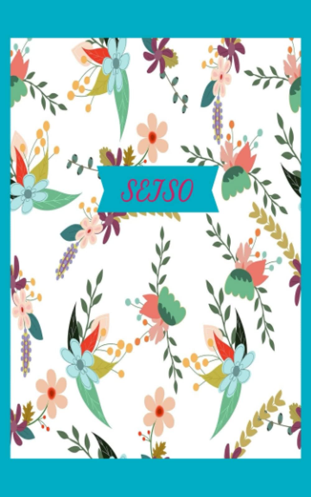 SEISO | Internet Password Logbook| 5"x8" - 80 pages/40 sheets - Japanese Art - Floral - Motivational - Light and Slim Ntbk: Internet Password ... - Seiso - Japanese word meaning to clean up