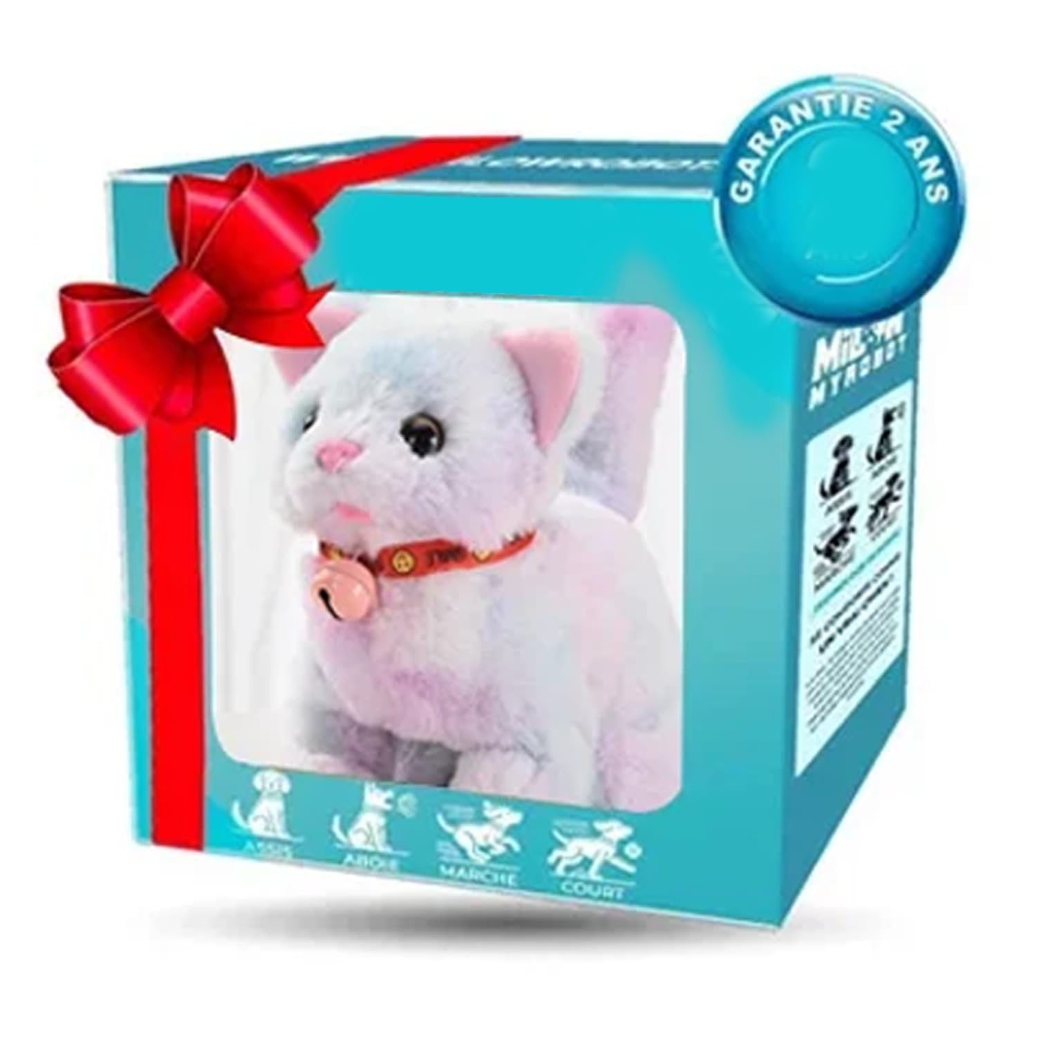 リアル 美品 動く 鳴く 等身大 バーチャルペット ロボット おもちゃ ねこ Amazon.co.jp: 猫型ペットロボット 子猫の電動ぬいぐるみ 猫