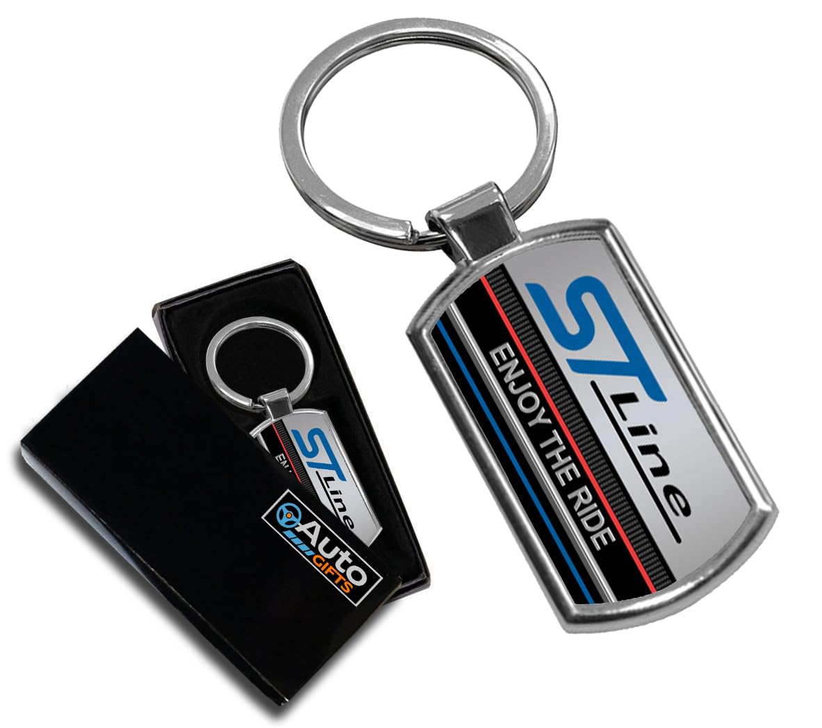 Cargifts Unisex Silver Car Keyring Key Chain For St Line
