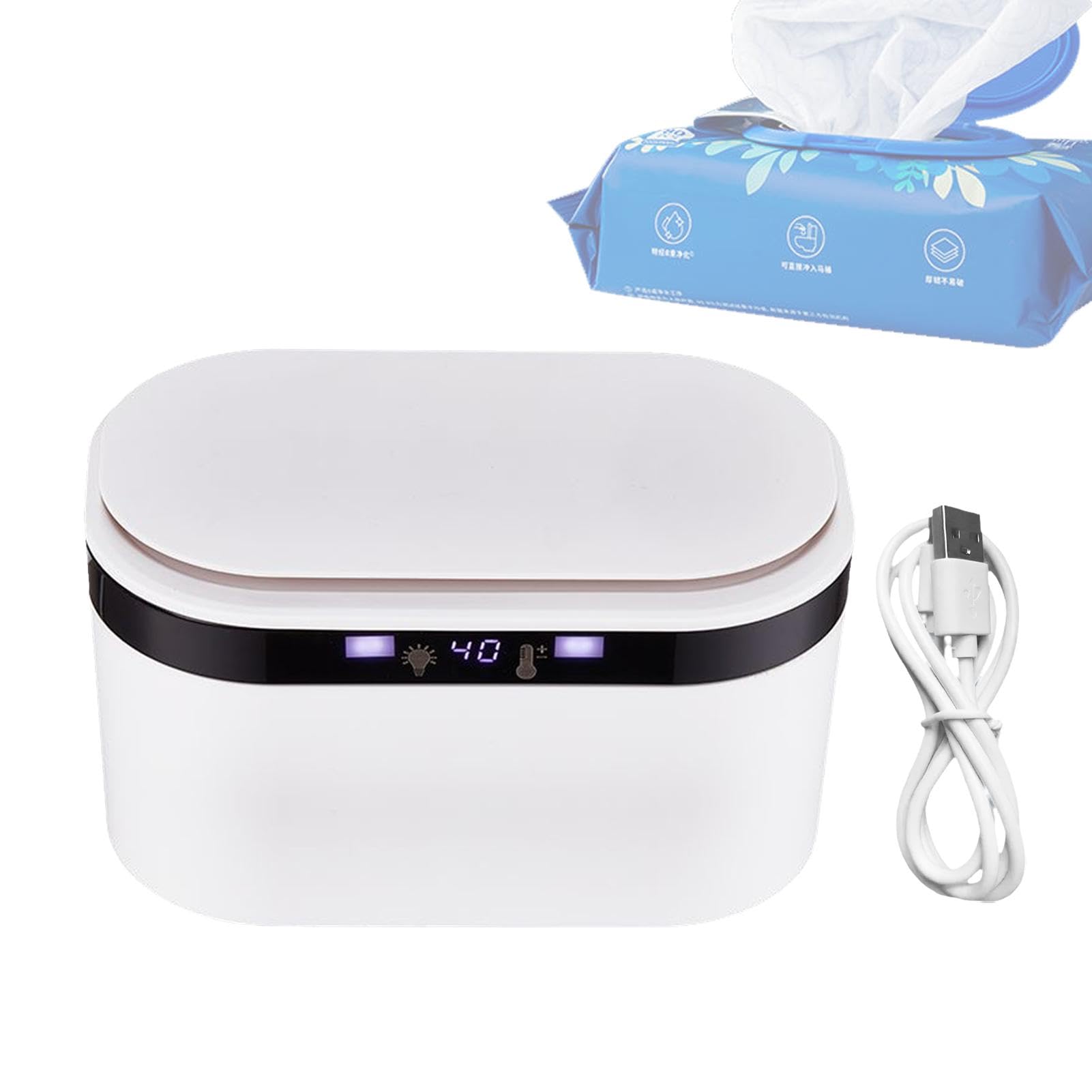 Portable Wipes Warmer | Compact Wipes Warmer | 10W Lightweight Wipes Warmer | Efficient Accessory | Soothing Wipes Warmer | Easy to Use Wipes Warmer