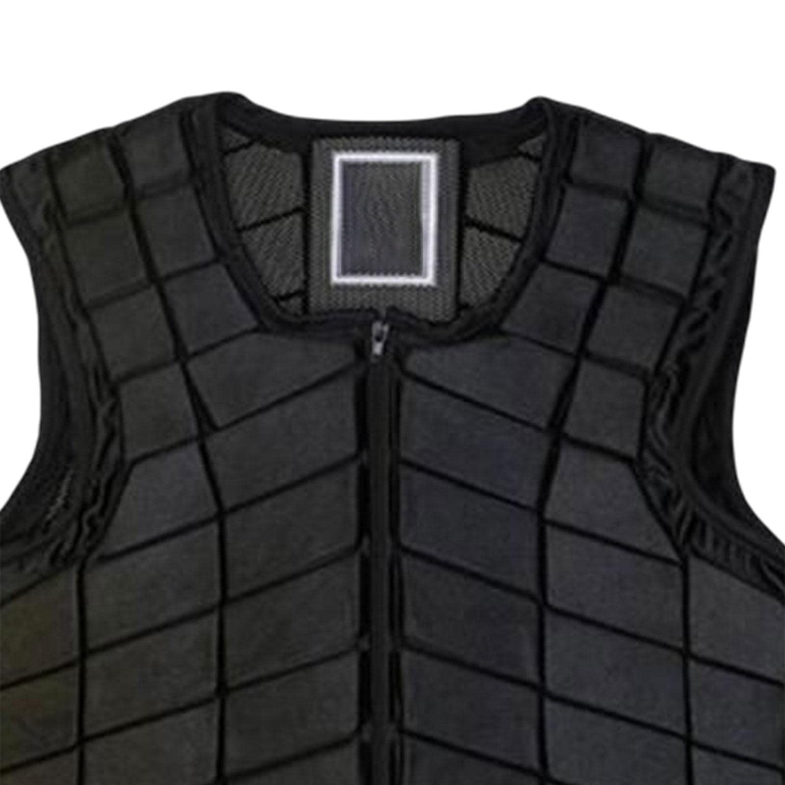 predolo Gilet de Protection d'équitation, Gilet équestre pour Hommes, Gilet d'entraînement, gardes de Sport pour Filles, Le Noir, Adulte L