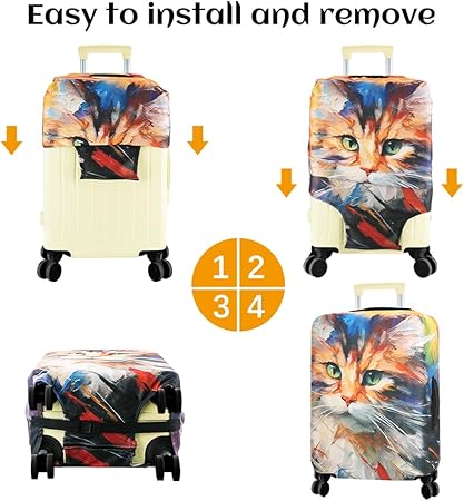 12 Copriruote Per Valigie In Silicone - Protezione Antirumore E Antigraffio | Adatti Per Ruote Da 5-6.5cm - Foto 5