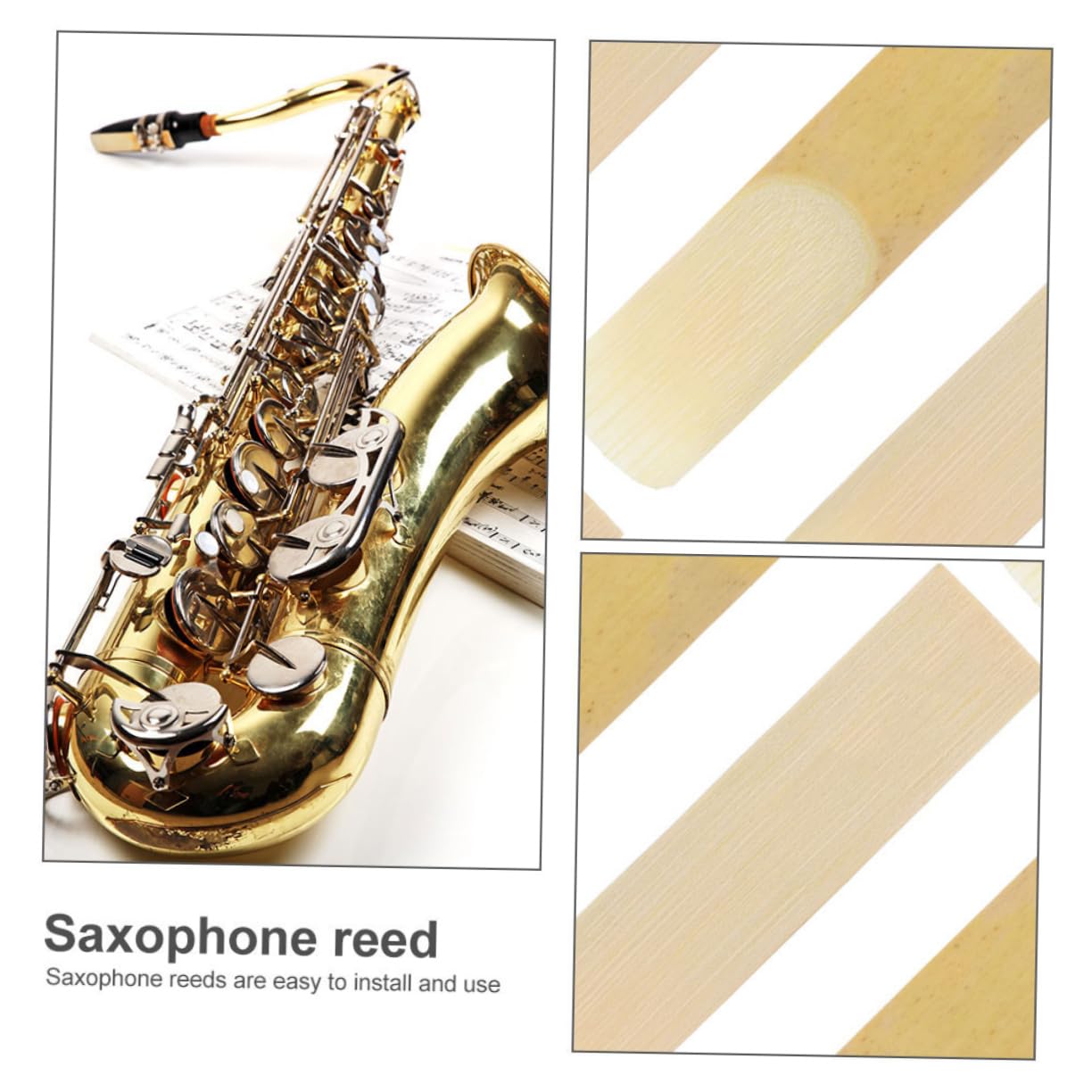 BESTonZON 100 Pz Ancia Per Sassofono Parti Di Strumenti Musicali Accessori Per Strumenti Musicali Ance Di Ricambio Per Sax Kit Ance Sax Ancia Del Sassofono Ance Sax Tenore Yellow Canna