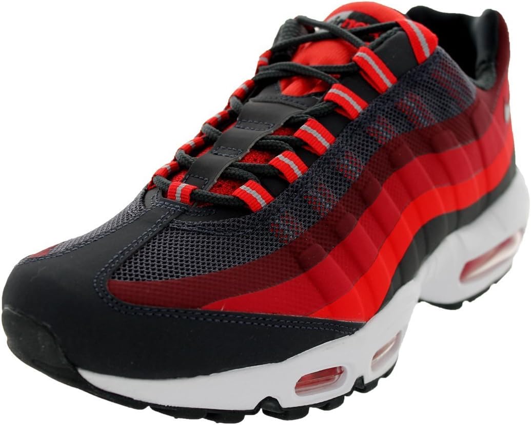 NIKE Air Max 95 No-Sew Men's Shoe Anthracite/Laser Crimson-Chilling Red 616190-001