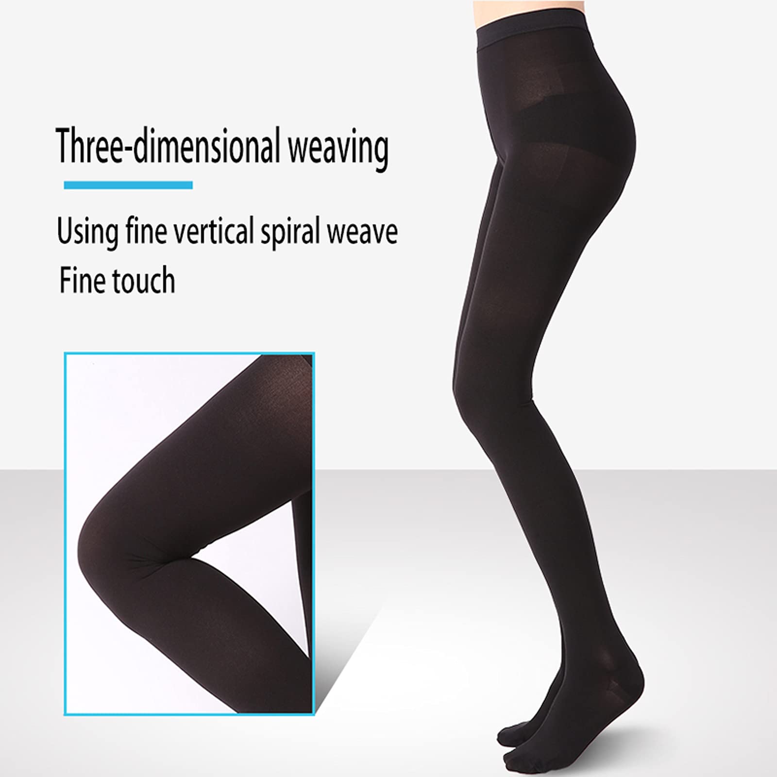 Medias elásticas Venas varicosas Calcetines Pantimedias Dedos Cerrados Tobillo Guardia Medias de compresión para Deportes Correr Recuperación Espinilleras,Flesh,XXL (Black L)