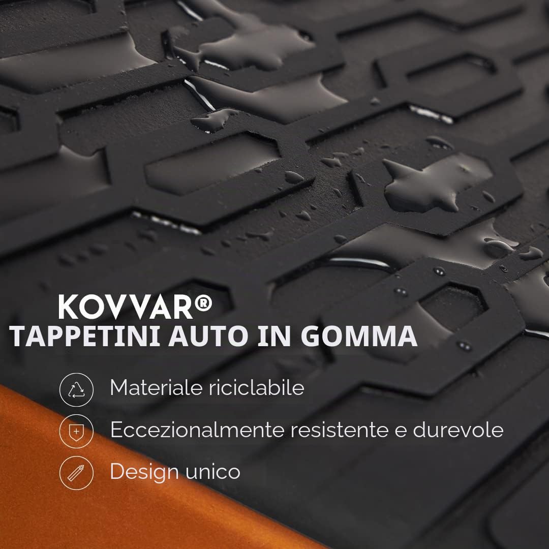 Tappetini per Auto in Gomma adatti per Toyota Yaris 4-2020 - 2026 Versione: Yaris | Cross - Serie: Gomma