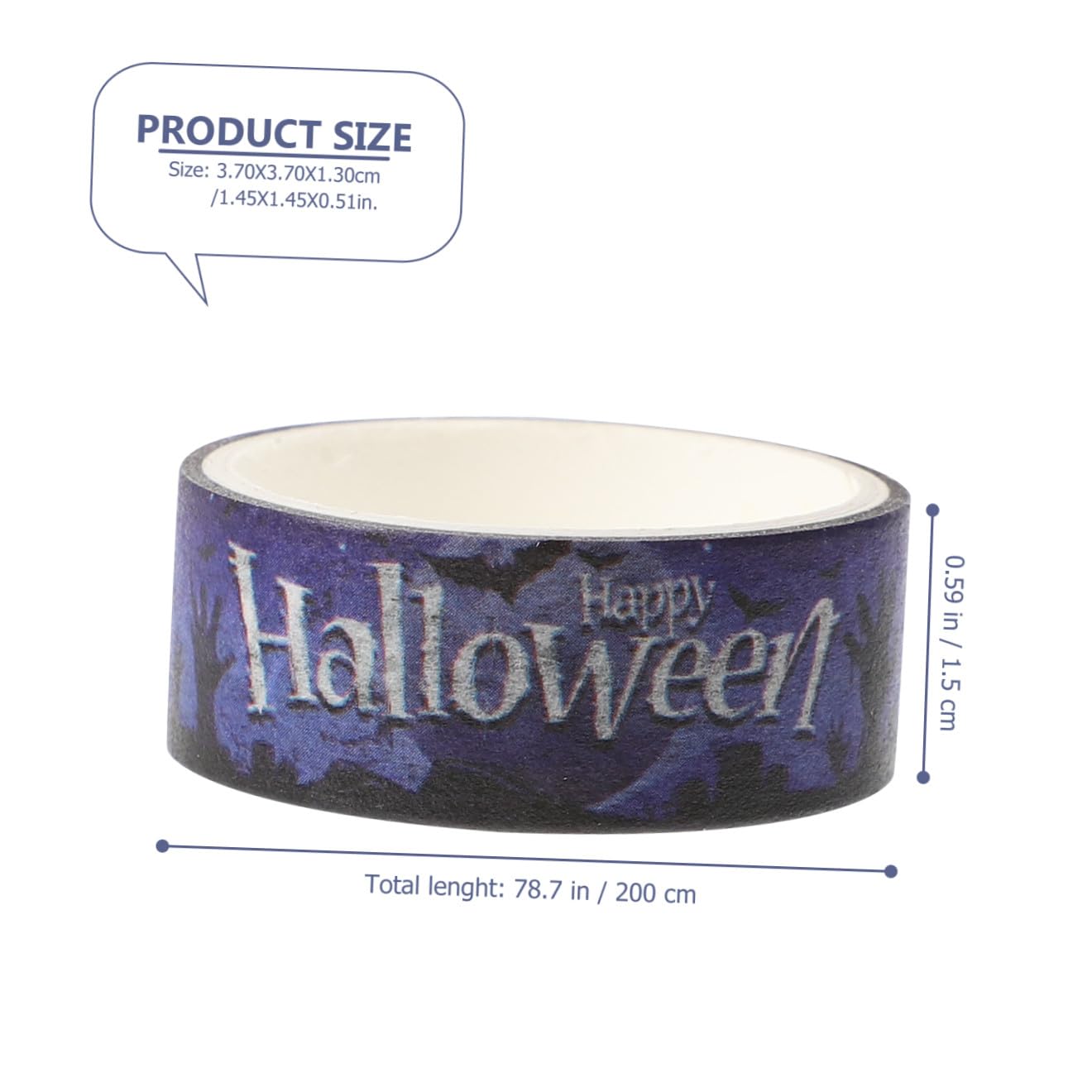 NUOBESTY 8 Juegos de Cintas Adhesivas Washi para Álbumes de Recortes de Halloween con Diseños Temáticos para Decoración Navideña Rollos X 8