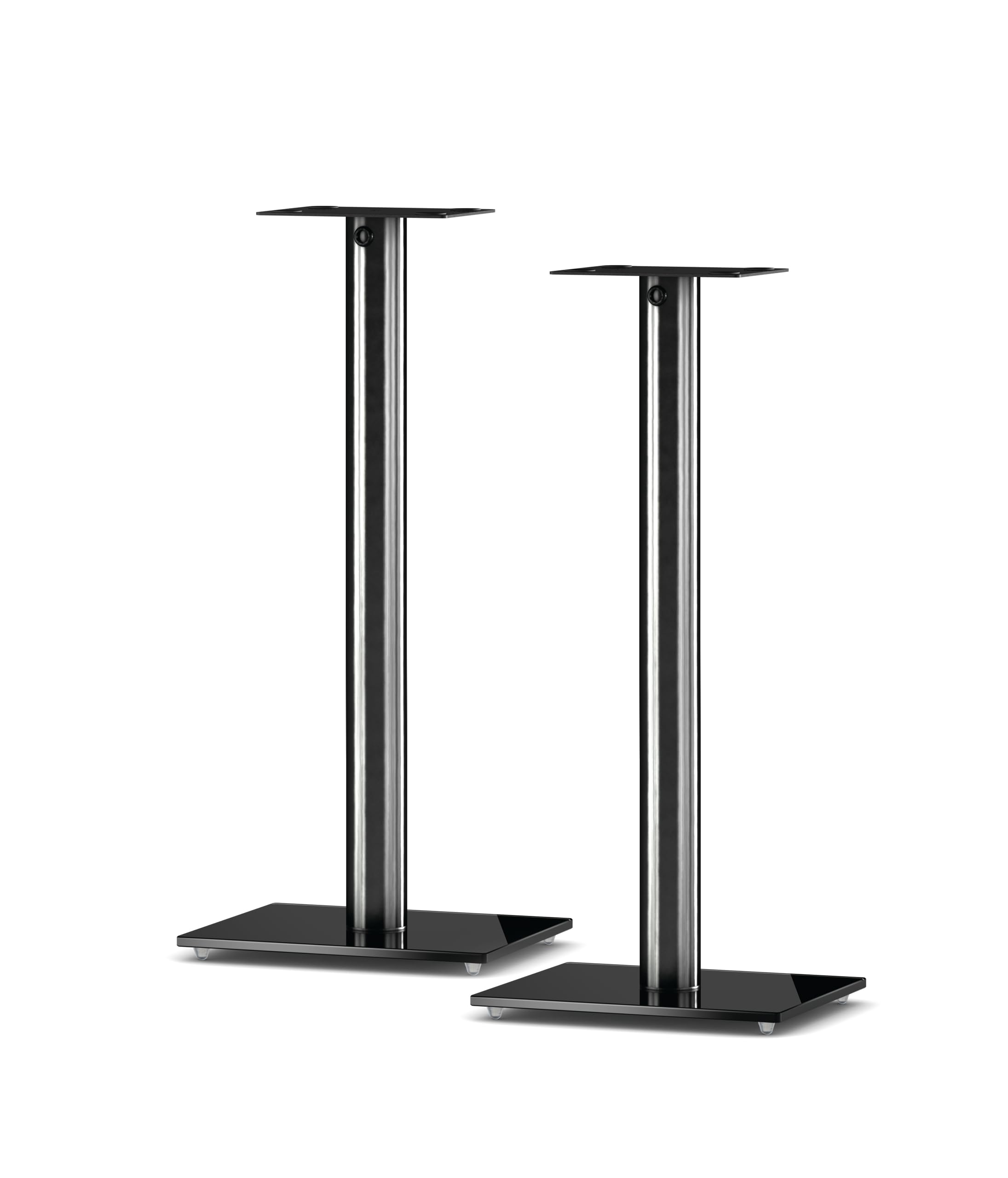 Sonorous SP100-80 Nero – Supporti da Pavimento per Diffusori 80 cm (Coppia) | Alluminio e Vetro Temperato | Fino a 20 kg per Supporto | Gestione Cavi Integrata.