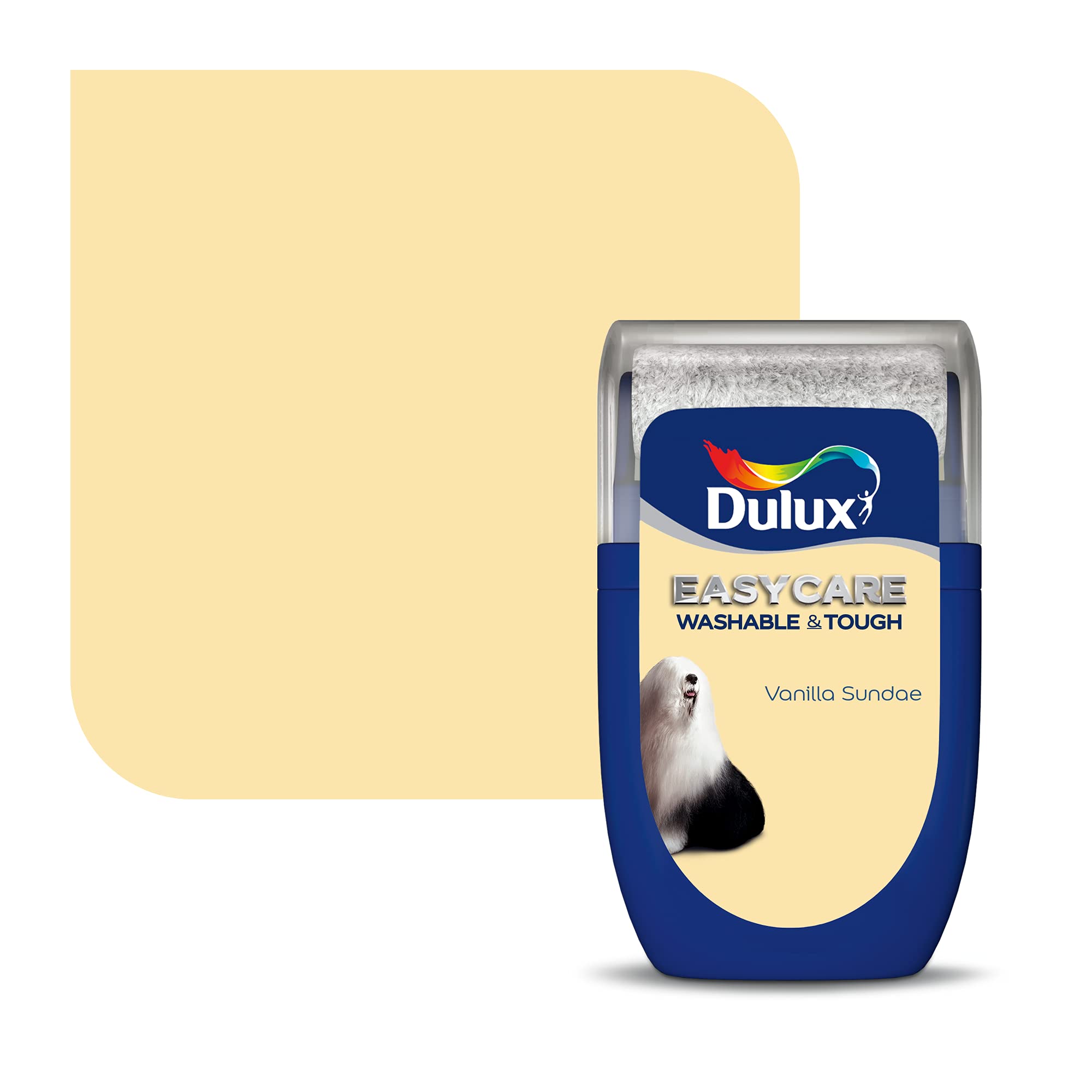 Dulux Easycare Washable & Tough Vanilla Sundae Matt Wall & Ceiling Emulsion Paint30Ml Tester Pot from B&Q