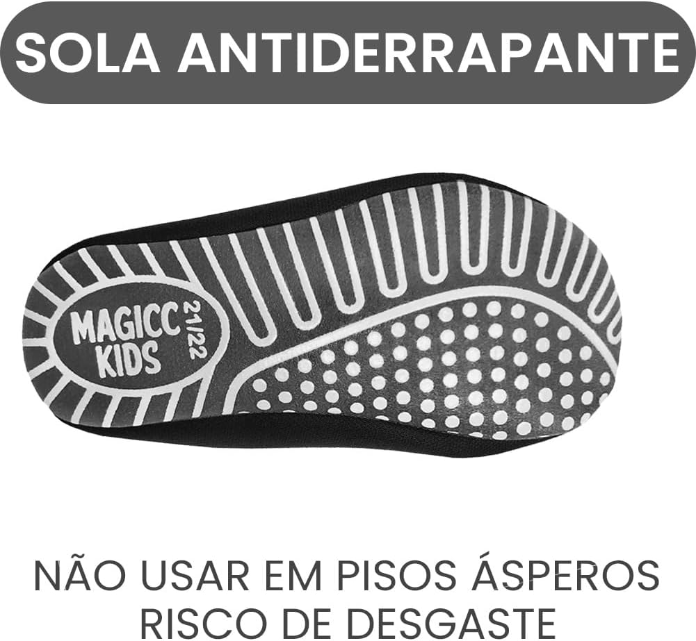 Sapatilha Infantil Antiderrapante Conforto Menino, Magicc Kids S099 Sapatilha Infantil Antiderrapante Conforto Menino, Magicc Kids S099