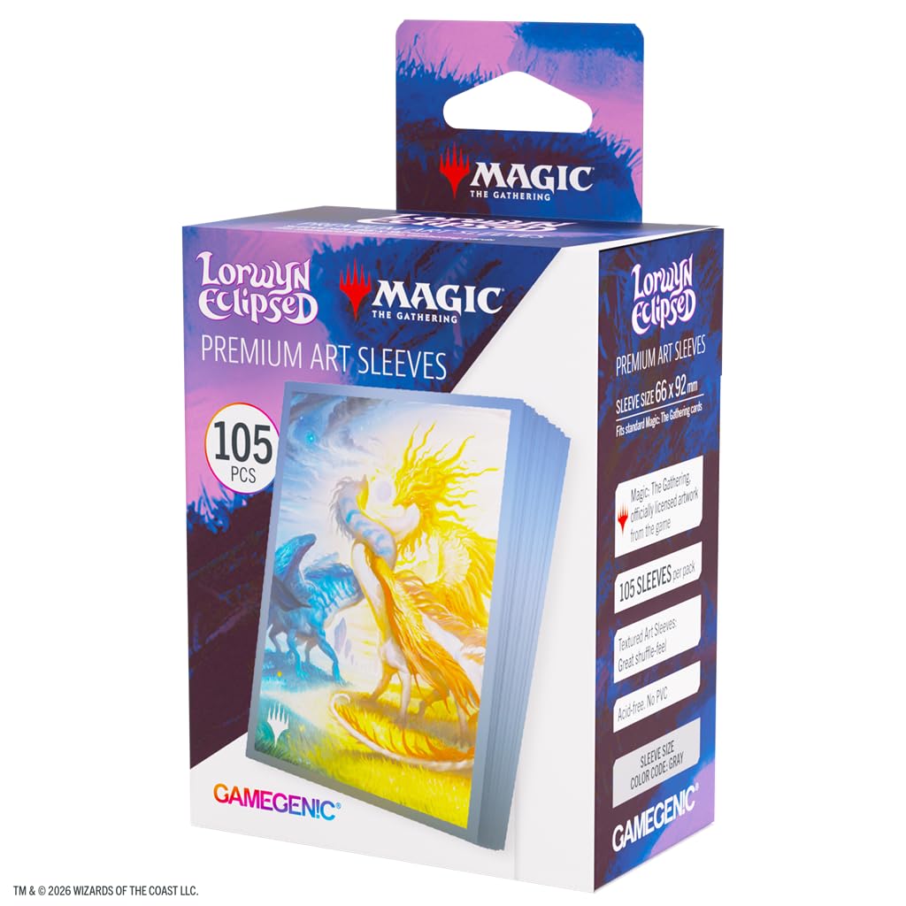 Gamegenic MTG Lorwyn Eclipsed Sleeves Celestial Reunion, Game Accessory, Full Color Printed Cases Textured Finish, Multilingual