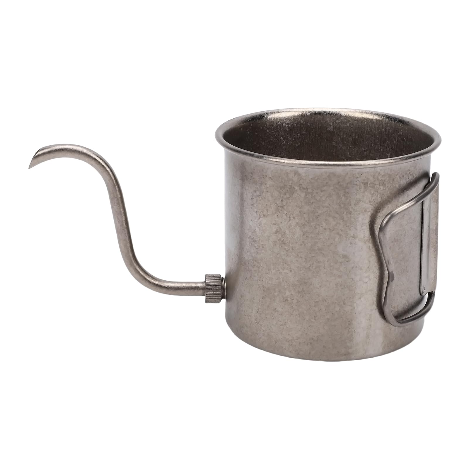 Portable Foldable Pour Over Camping Kettle, Multi Functional Hand Drip Coffee Maker with Lid 400ML, Great for Brewing Delicious Coffee Outdoors and maintaining The Original