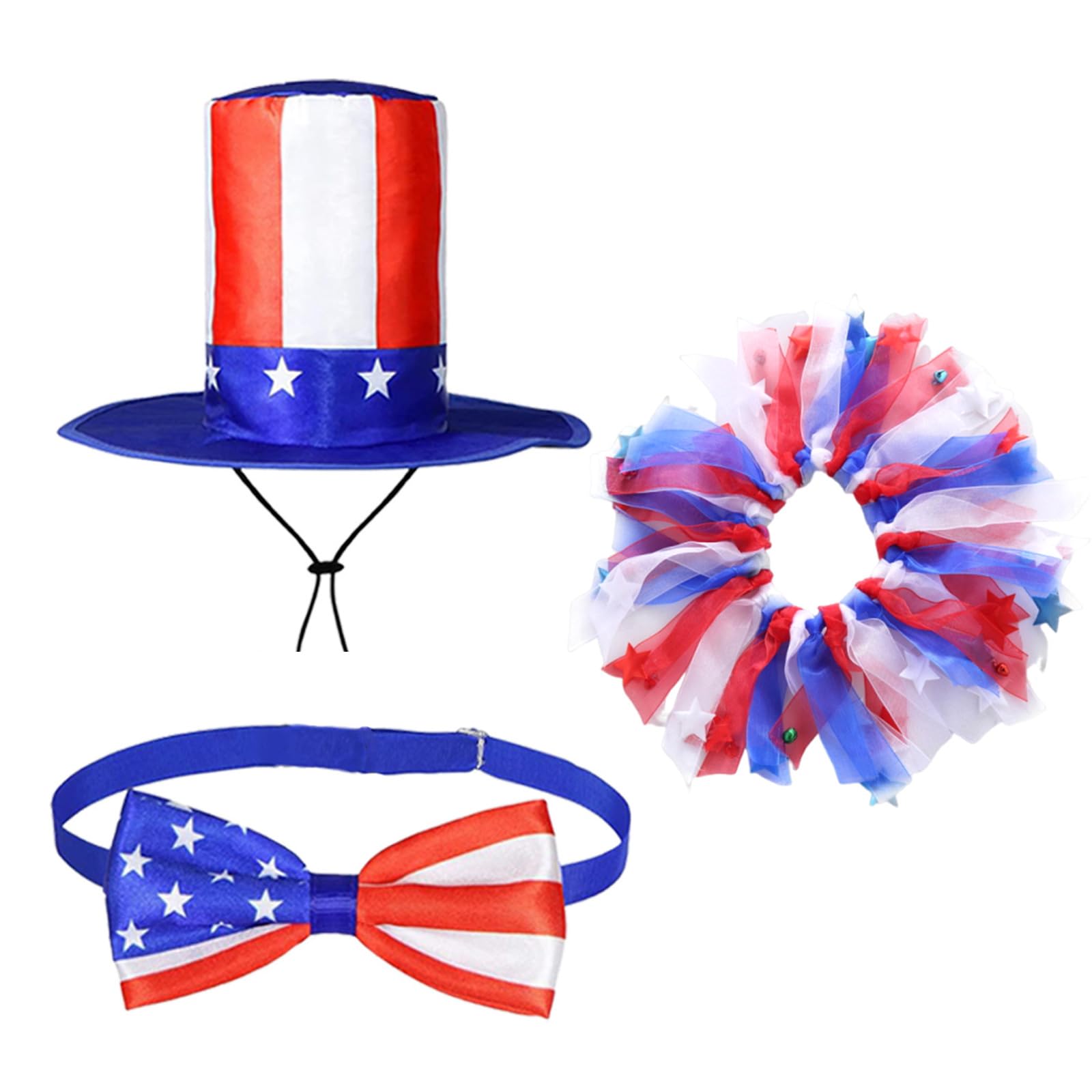 Xjdzineq 4th of July Geese Outfit Set Patriotic Porch Clothes America Flags Costume Independence Day America Flags