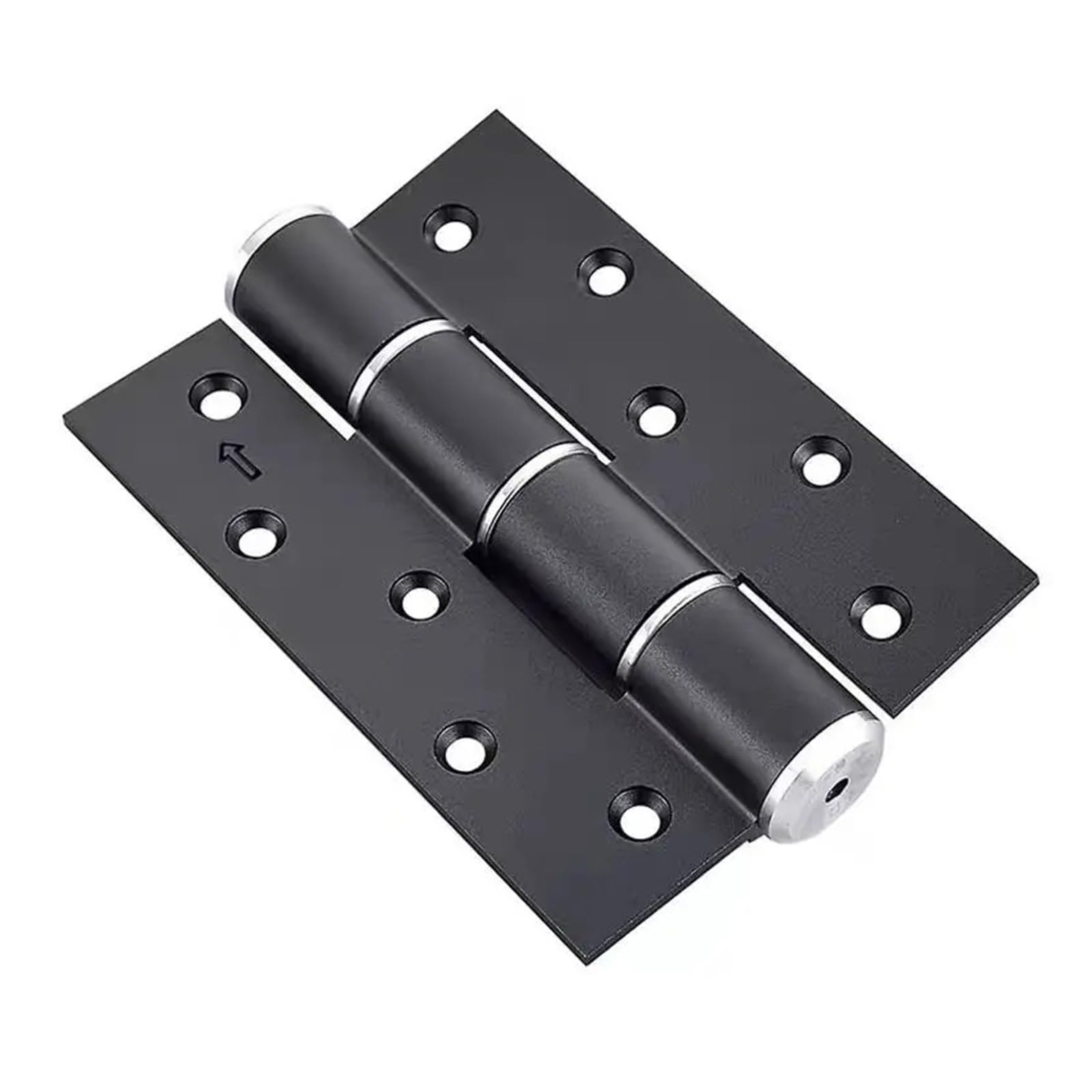 Aiqijohi 5Inch Flat Hinge A Door Hinges Hinge Buffer Self-Closing Door Closer Hardware Accessories Rebound Wooden(5Inch Flat Hinge A)
