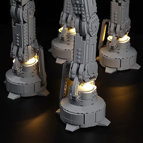 Miniatura 5 de Kyglaring Kit de iluminación LED (sin modelo) diseñado para Lego Star Wars at-at 75313 Model Building Set, sin juego de Lego (versión remota)