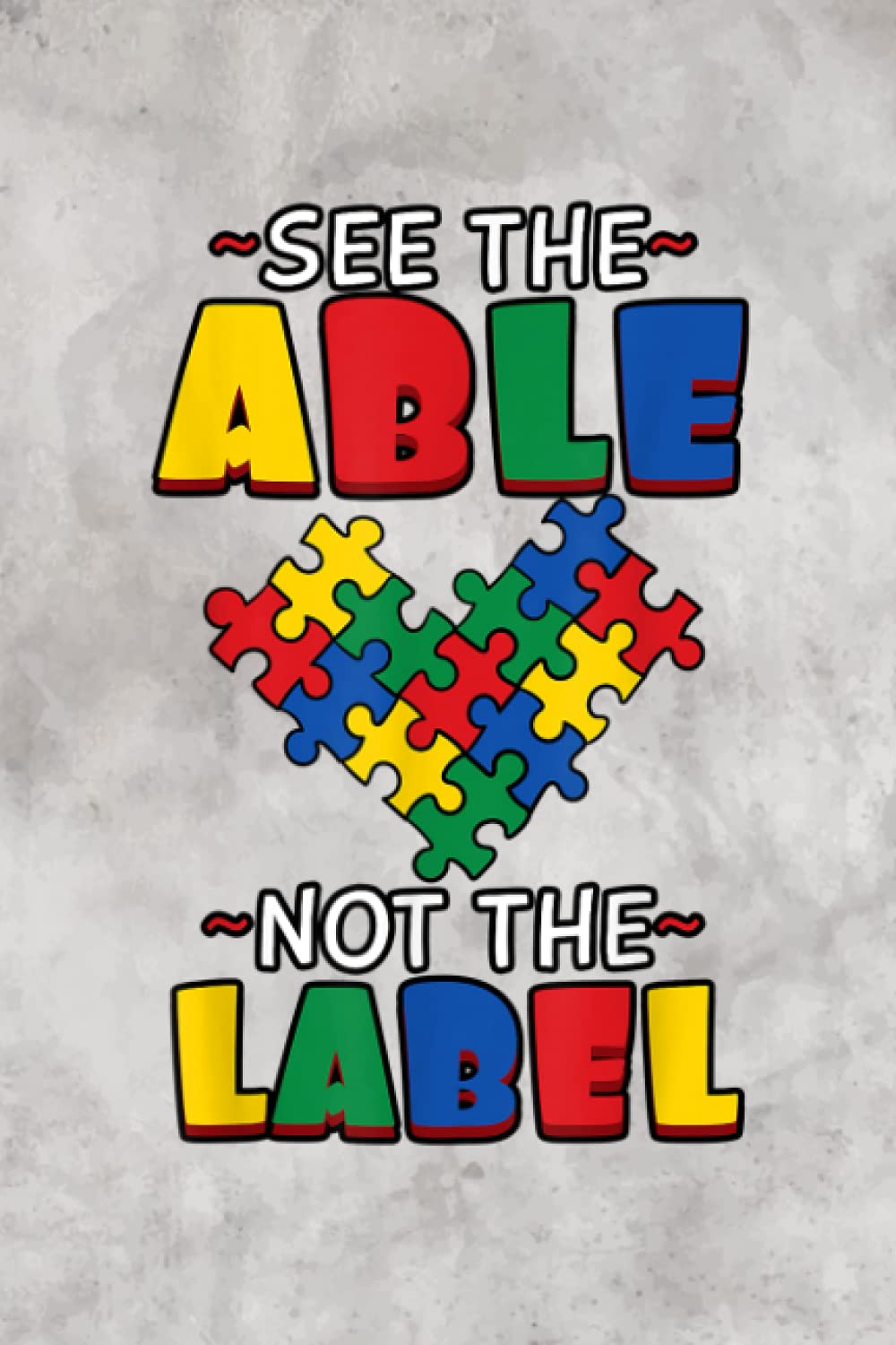 Recipe Journal Baking Pastry Notebook - See The Able Not The Label Autism Awareness Day