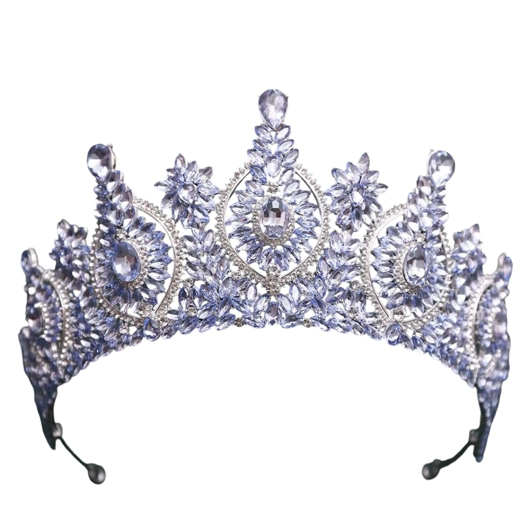 Women's Crystal Tiara Crown, Wedding Princess Headpiece (1101)