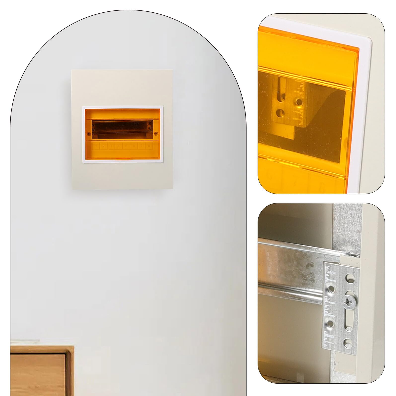 VILLCASE Coperchio Scatola Elettrica Resistente alle Intemperie Scatola in Ferro Piccola Elettrica Esterna di Distribuzione Esterna Interruttore