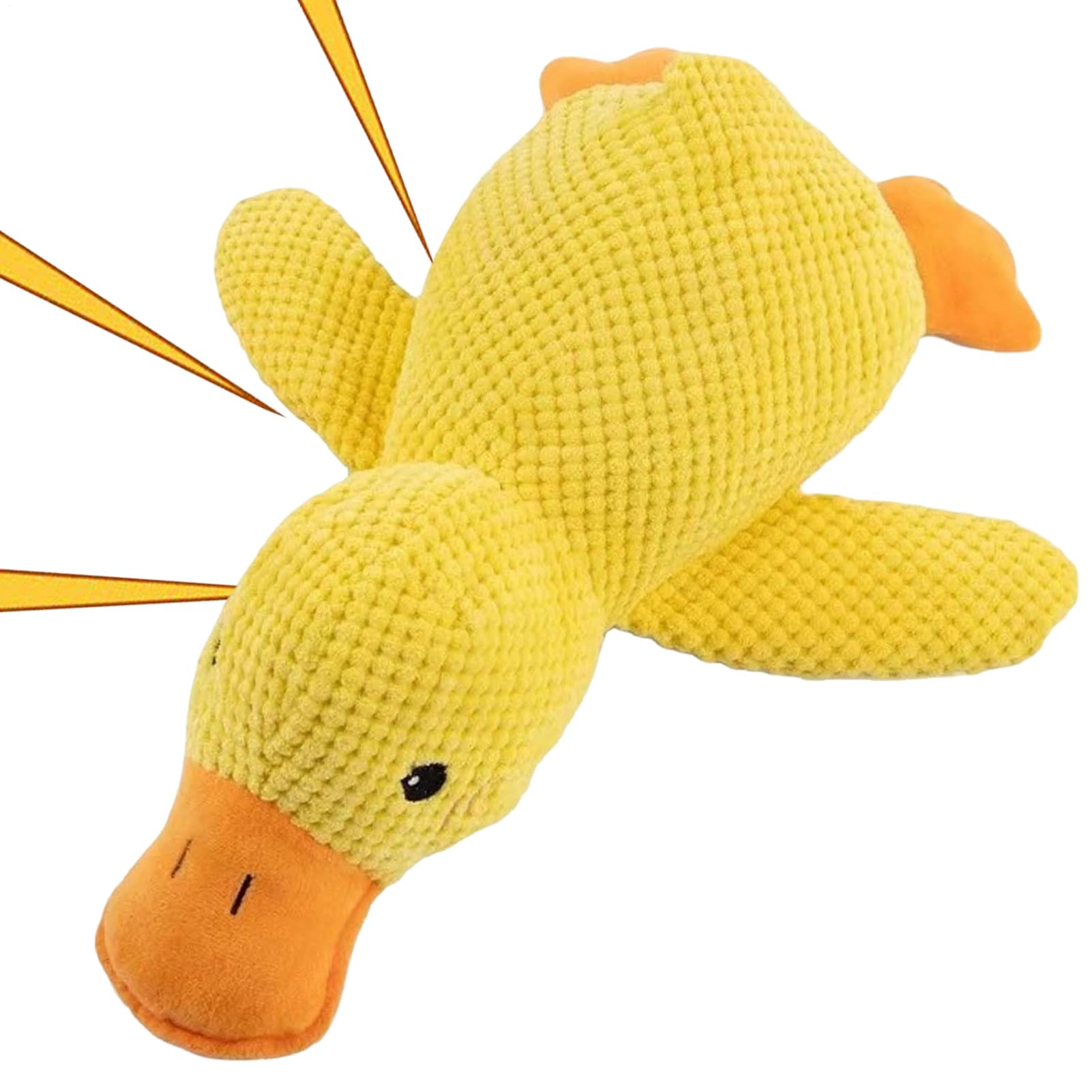 Paw Love Calming Duck, Comfortable, 1 Piece, Plush Duck Toy For Dogs, Stuffed Calming Pillow With Quack Sound, Easy To Clean, For Travel, Beach, Park, Yard, Bedroom
