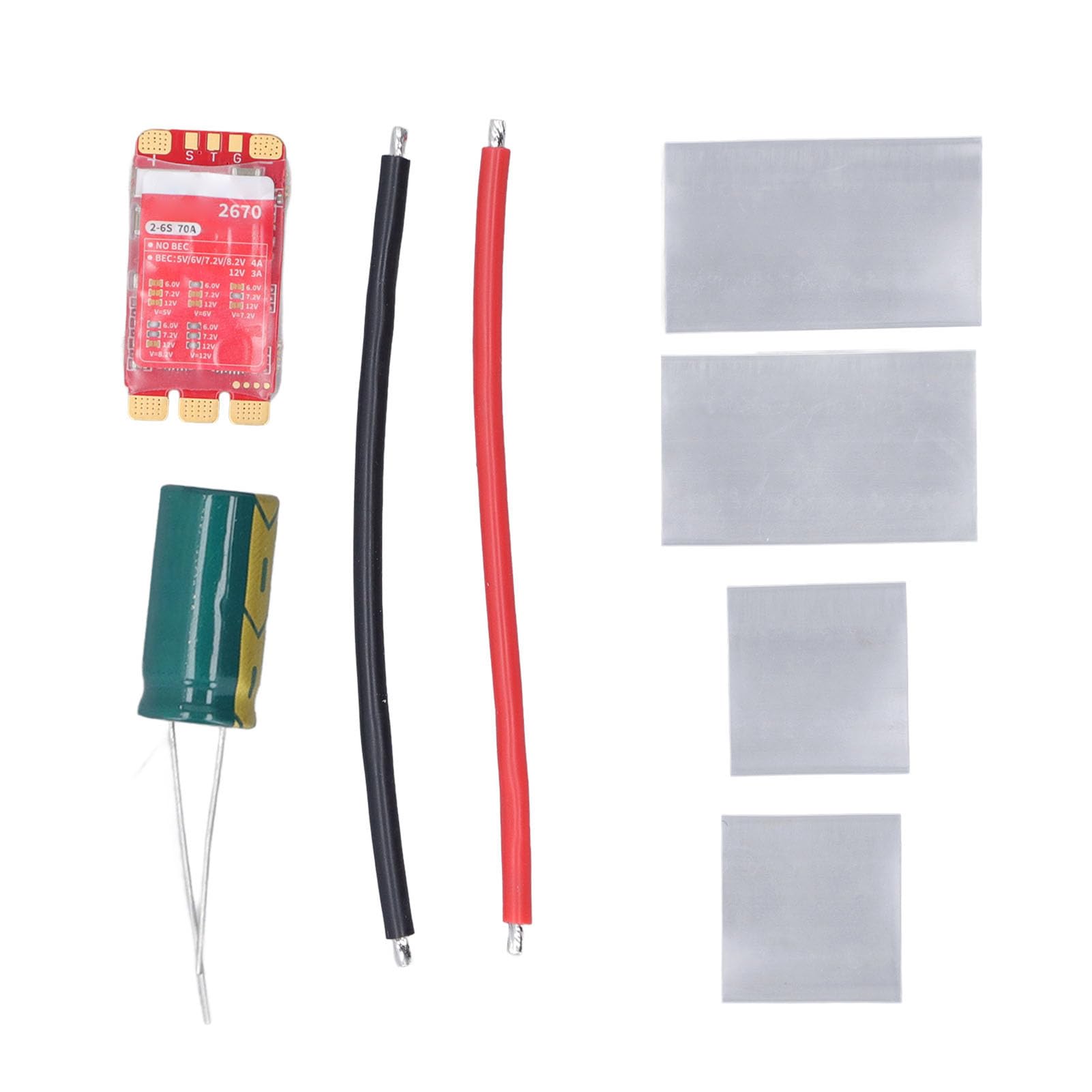 FTVOGUE Elektryczny Regulator Prędkości PCB Bezszczotkowy ESC 70A 2 do 6S Lipo AM32 Oprogramowanie Sprzętowe 128KHz PWM Regulowany BEC do Wyścigów Dronów FPV Sterowanie Silnikiem Wielowirnikowym
