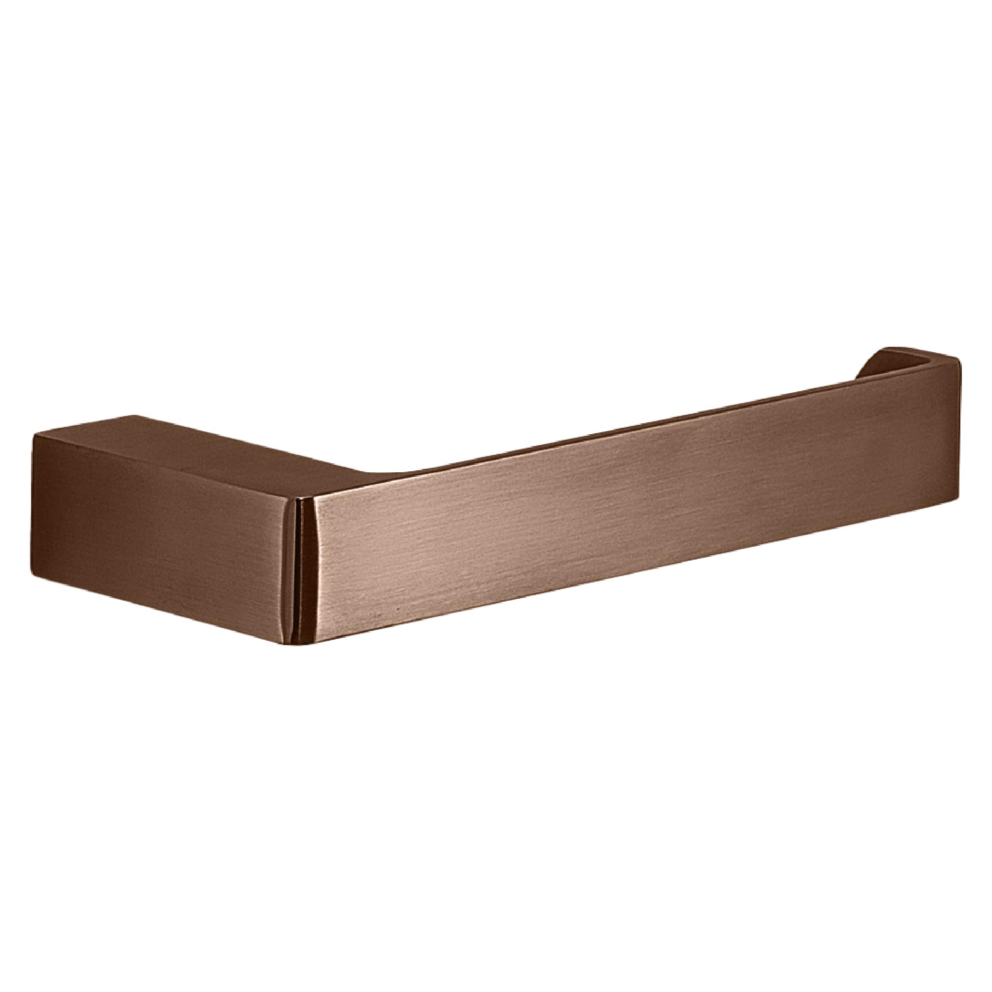 Gedy PIRENEI Bathroom Toilet Paper Holder, Rose Gold, Brass, PVD Treatment, 16.6 x 6.6 x 2.6