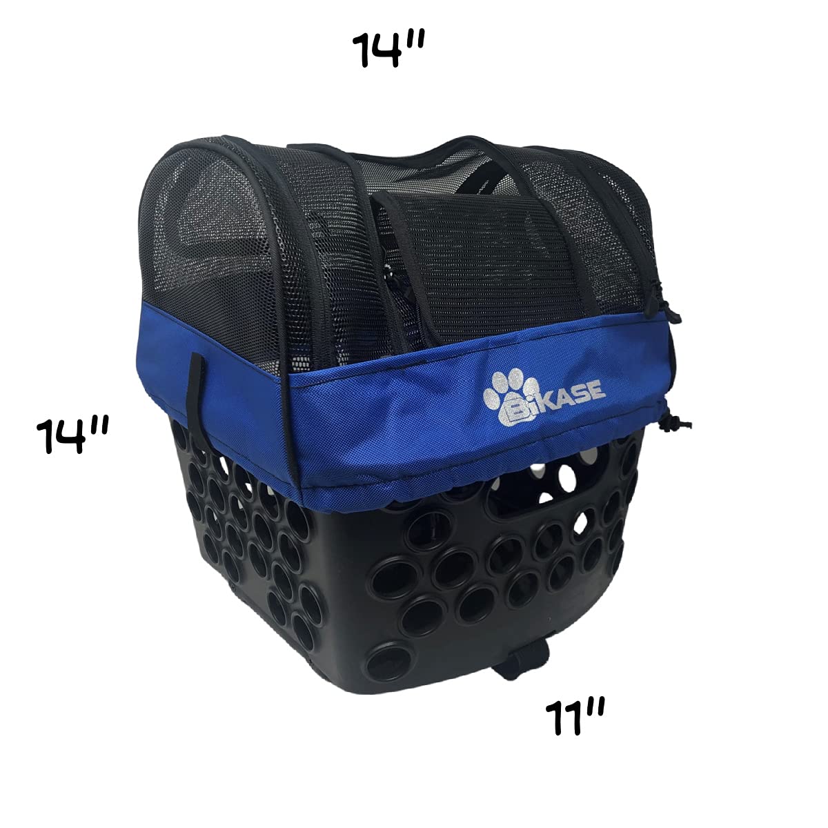 Bicycle Front Basket Pet Kit to Ride with Your Small pet! Universal fit on Most Bikes, Suitable for Pets 10lbs and Under. Keeps Your Dog Cool with Maximum Airflow!