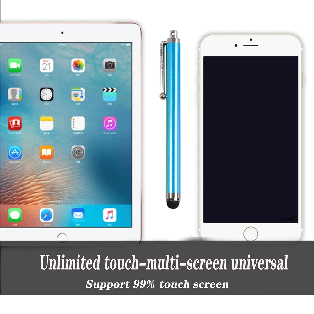 4 Pezzi Penna Touch Screen 2 in 1, Pennini Capacitivo Universale, Stilo per Tablet, Smartphone, Cellulari e Schermo Tattile, Penna Stilo Fine Compatibile con Tutti i Dispositivi Touch