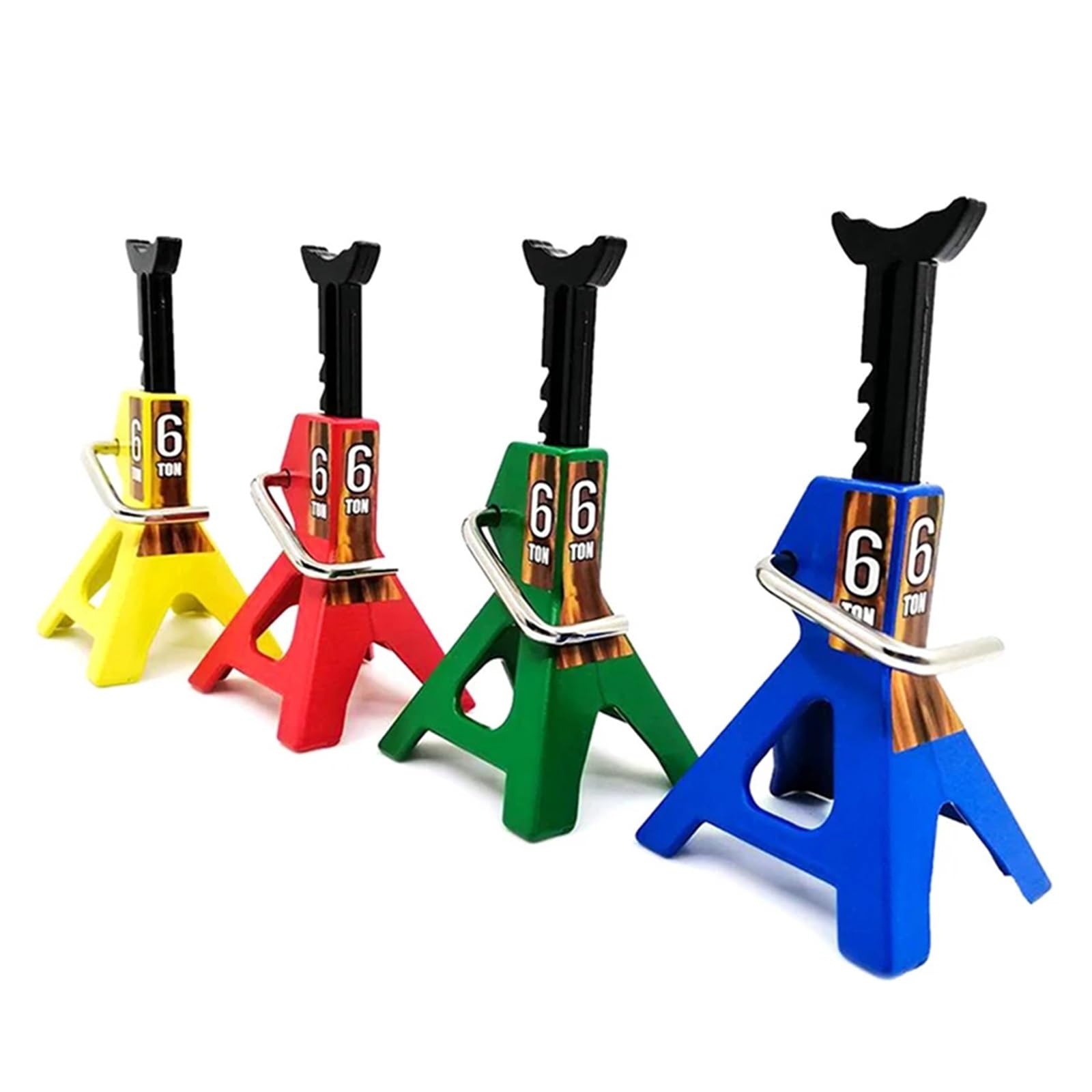 podnośnik 1 szt. 6 tonowy podnośnik symulacyjny stojaki na parę podnośników do zdalnego samochodu zabawkowego lewarek stojący(Red,3 ton)