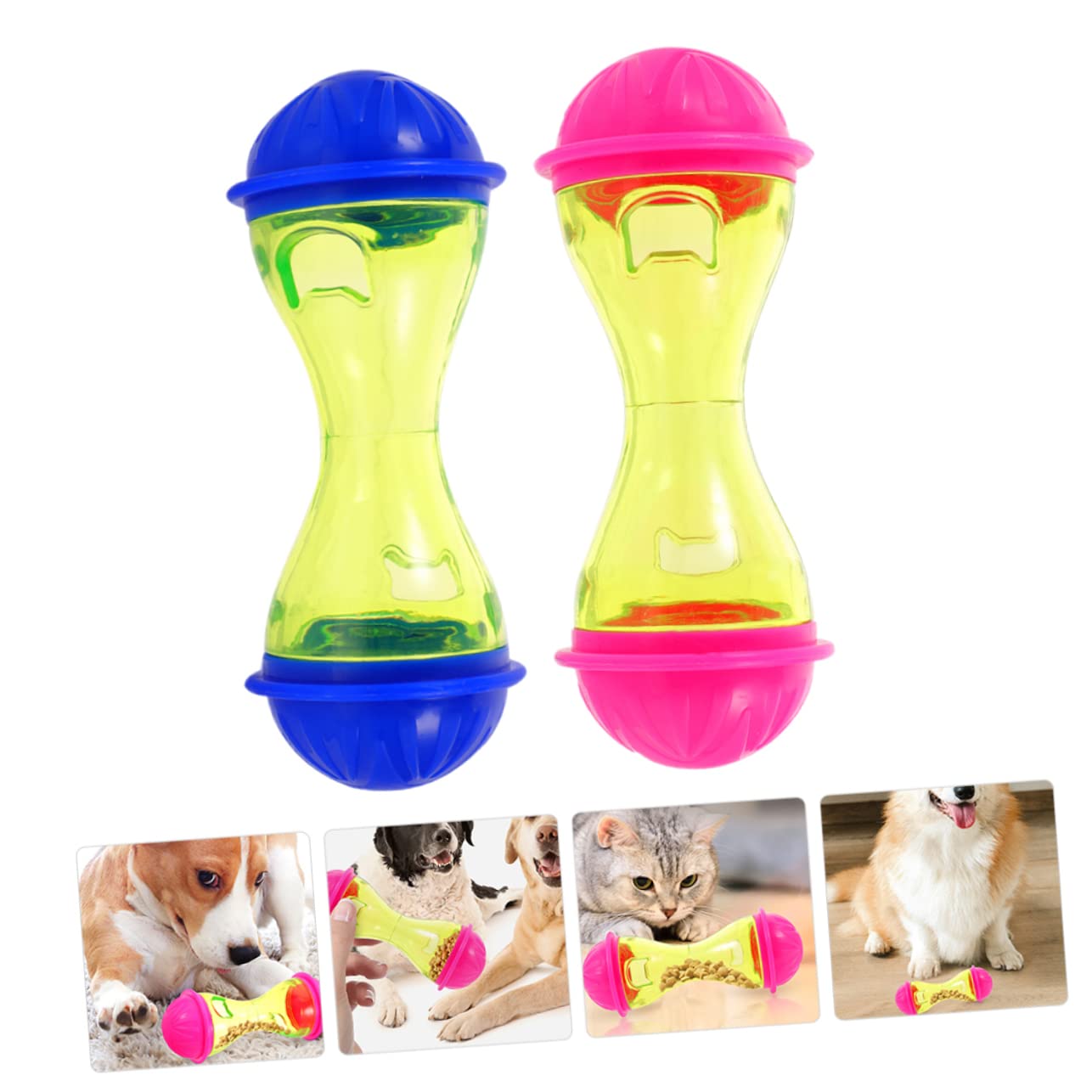 INOOMP 8pezzi Dispenser Di Snack Per Cani e Gatti Giocattolo Interattivo Per Cuccioli e Gattini Gioco e Sano Stimola Intelligenza e Gioco Autonomo