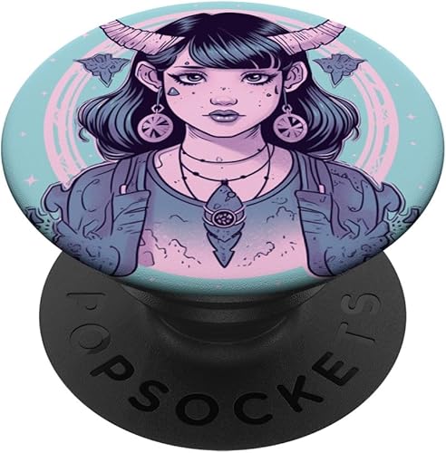PopSockets PopGrip estándar de anime gótico Baphomet Girl