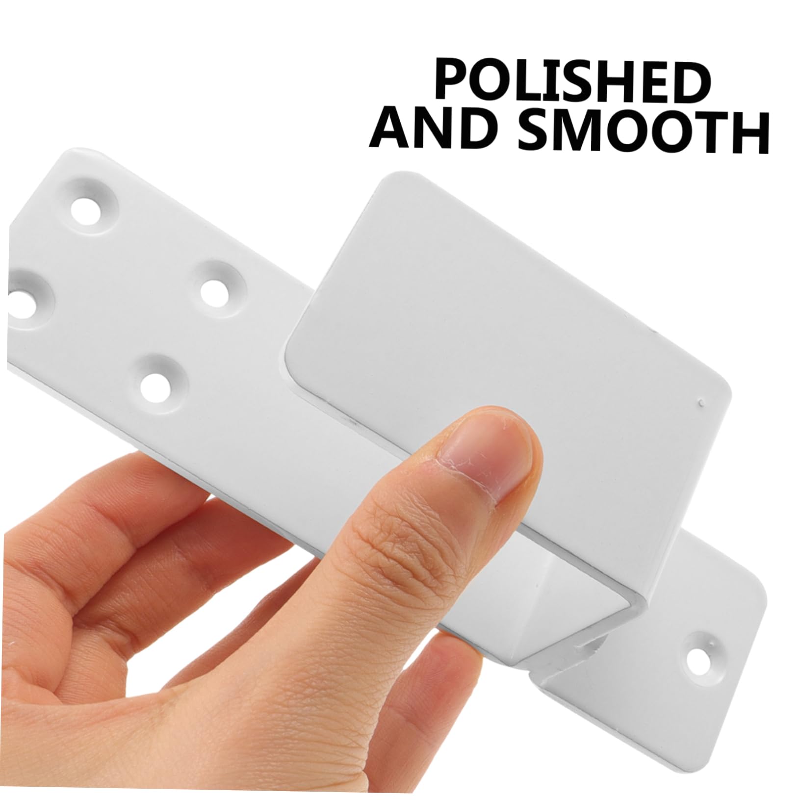 Sosoport Supports de Barrière de Sécurité en Acier Blanc Lot de 2 Résistants à Déformation Design Polyvalent pour Sécuriser L'entrée pour Porte