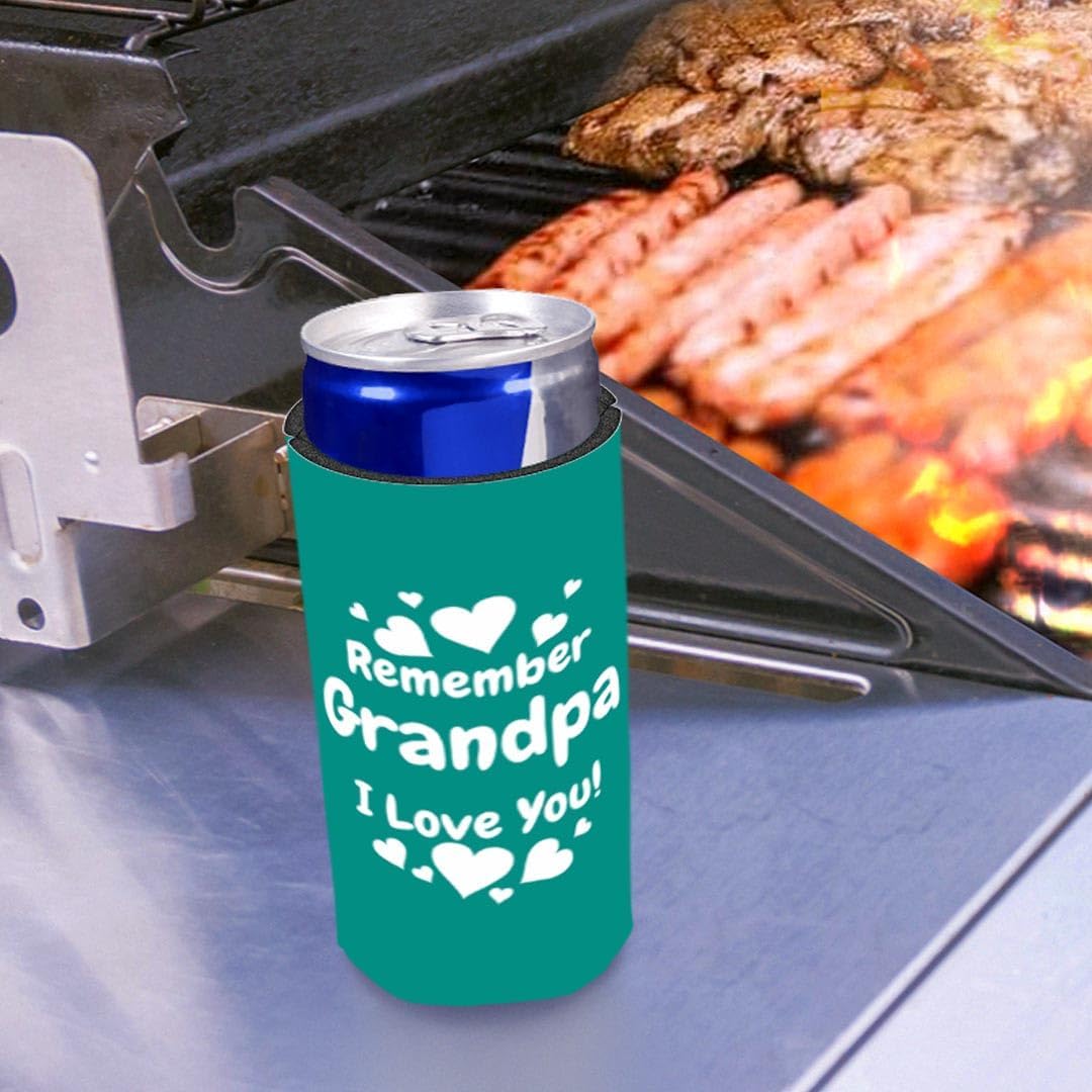 Grandpa Gifts For Men For Remember Grandpa I Love You 12-Pack Ultra Slim Can Thermocoolers