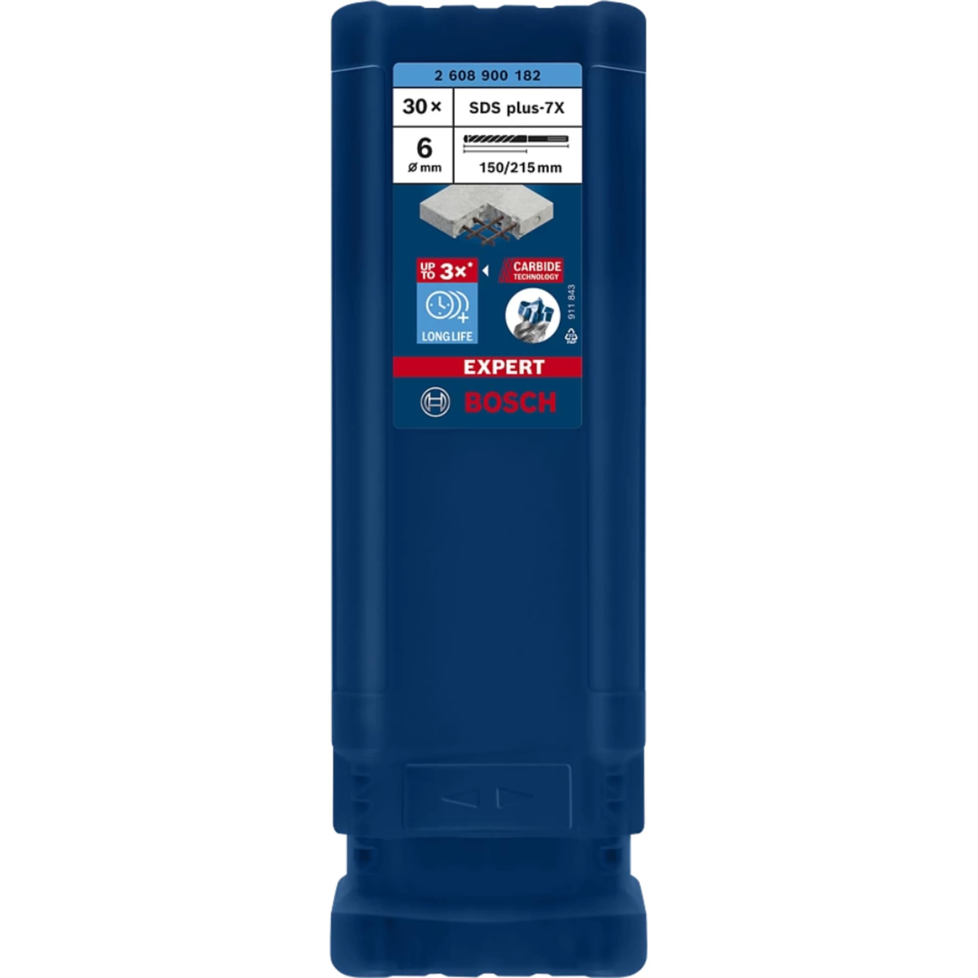 BOSCH® EXPERT7X SDS-plus impact drill Ø 6,0 x 150/215 mm pack 30 pieces 4 - Cutter with carbide head