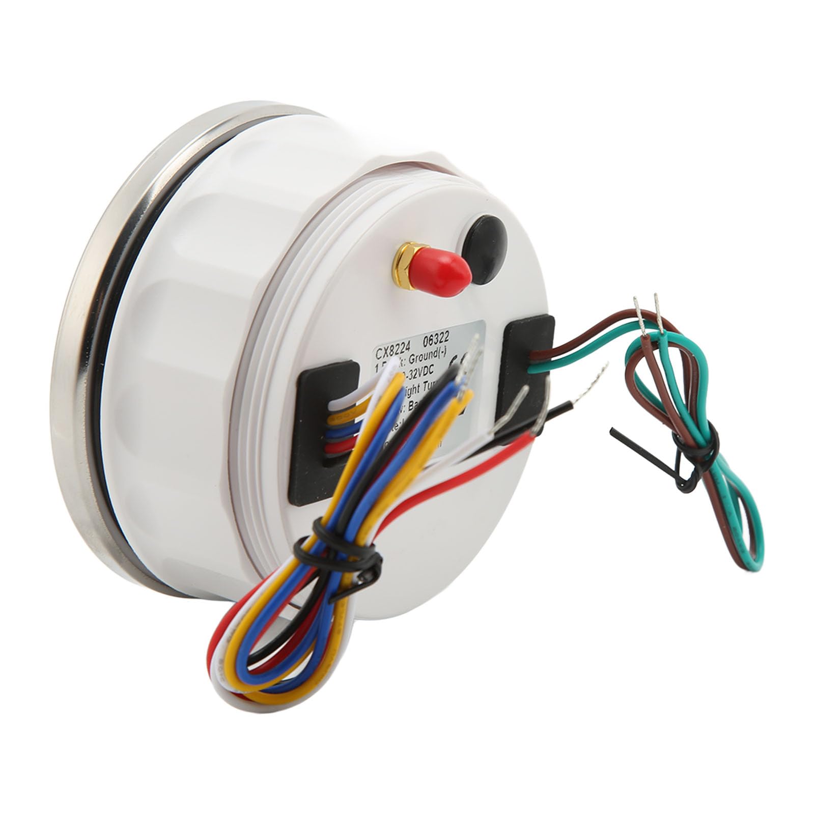 Medidor de Odómetro de 0 a 160 MPH, Velocímetro GPS, Rumbo COG de 85 Mm (esfera blanca)