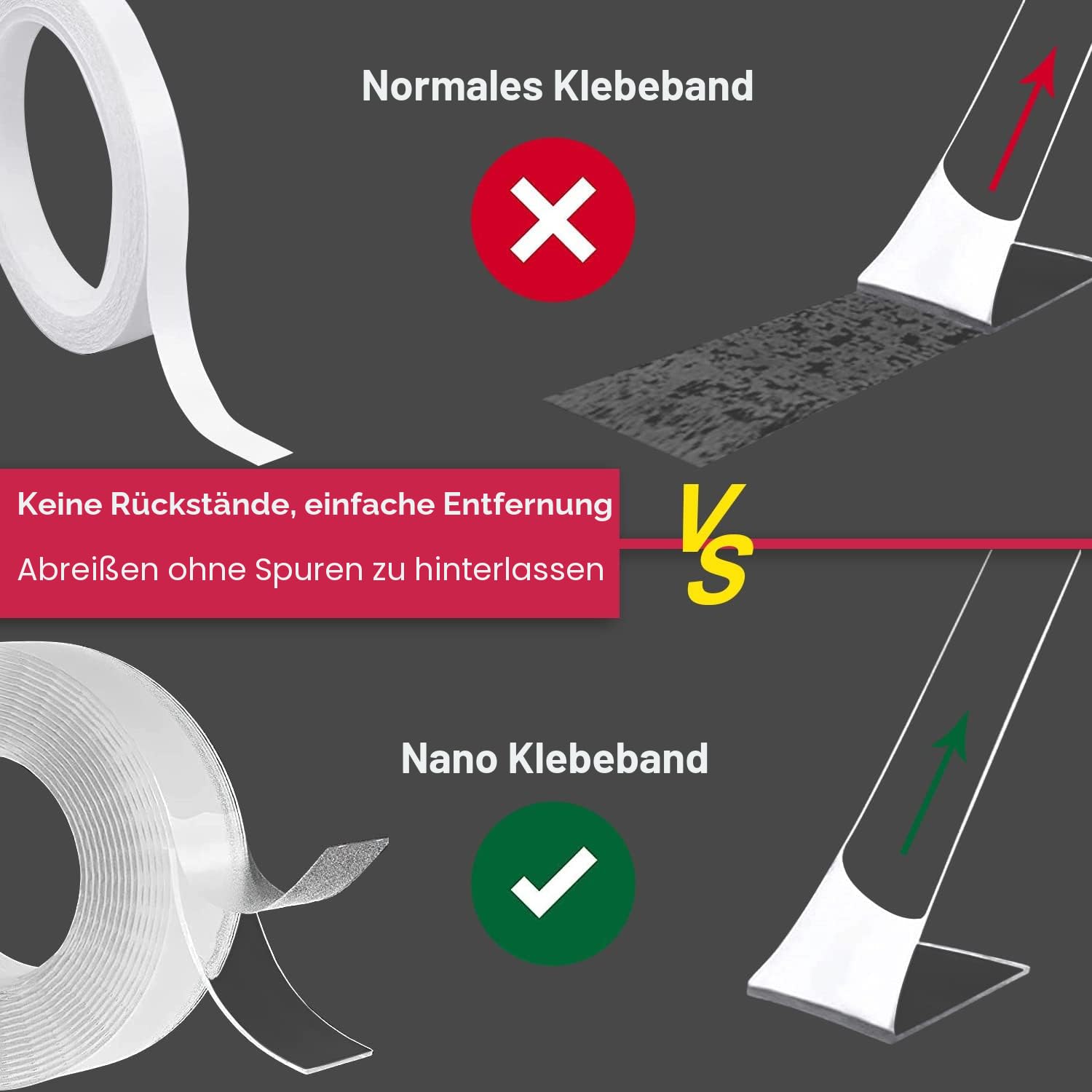 Petec Montageband, transparent, 19mm x 0,2mm x 2m