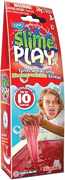 ZIMPLI - Slime Play Red, Turns Water into slime, Stress Relief Toy, Preschool Sensory Gifts for boys & girls 4 5 6 7 8, UK Made
