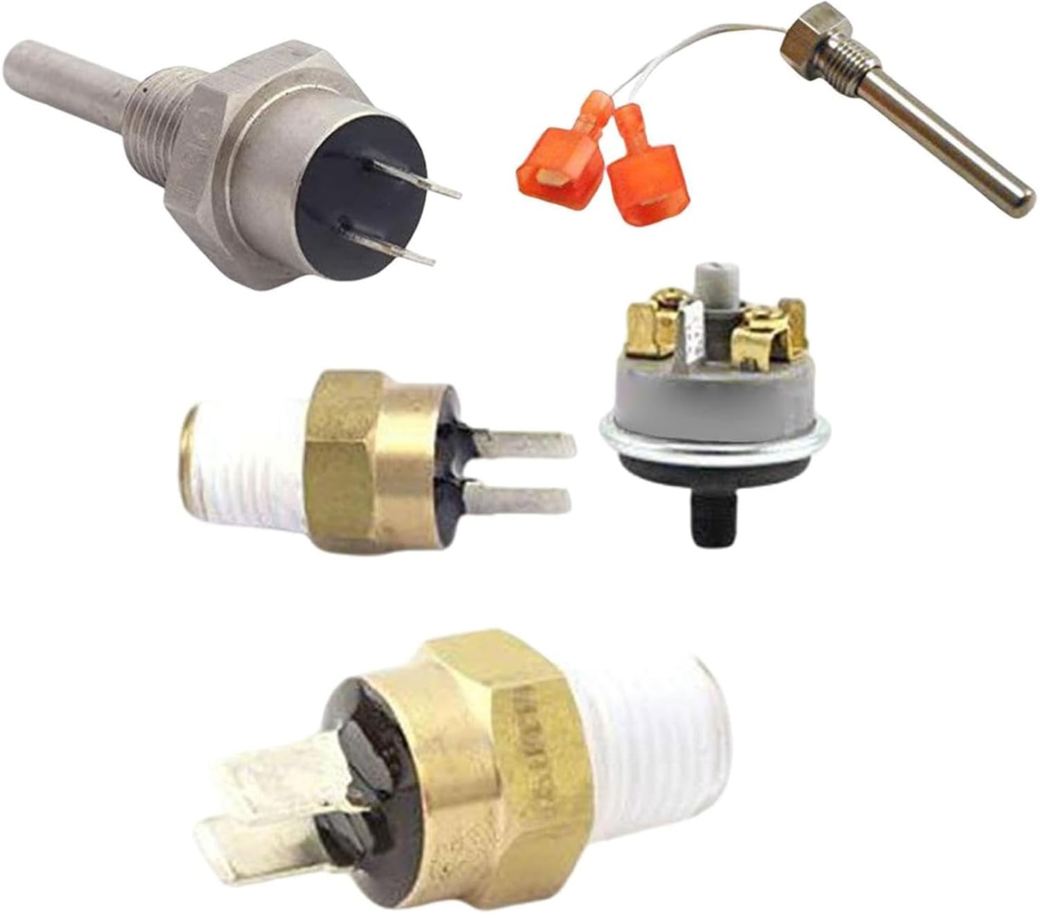 Pool Accessory Heater Sensors Set Stack Flue Sensors Thermistor High Limit Switchs Suitable for Efficient Heating Contro