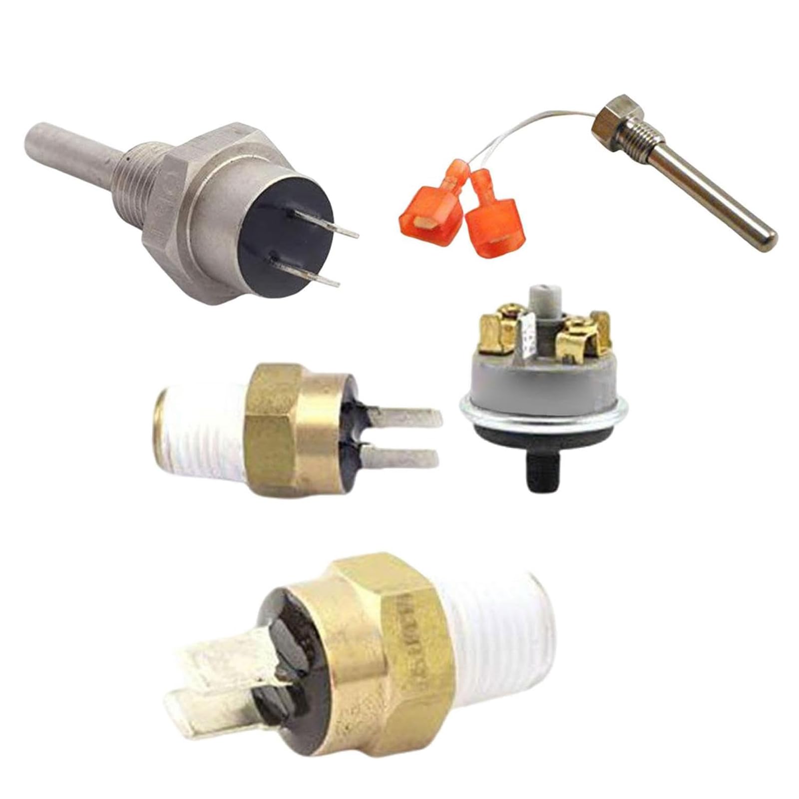 Tsophreniq Heater Monitorings Set Stack Flue Sensors Thermistor and High Limit Switchs Heater Component Suitable for Pool Maintenance Temperature Control Sensors