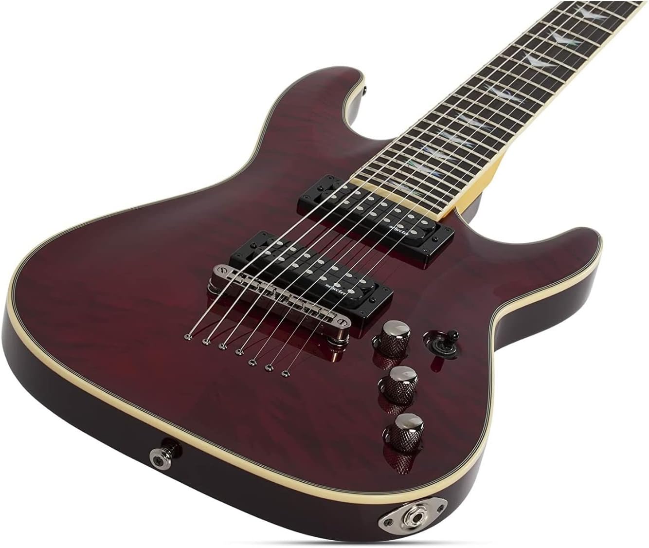 Schecter Omen Extreme-7 Electric Guitar - Black Cherry
