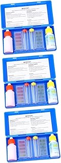 YARNOW 3 Conjuntos Kit De Teste De Química De Piscina Spa Testador De Água Kit De Teste De Água Kit De Teste De Spa Teste De Ph Solução De Teste De Química Líquida Solução De Teste De