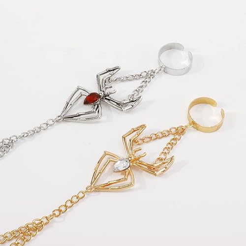 Miniatura 5 de Pulsera de anillo de cadena de mano Boho serpiente anillo de dedo pulsera arnés de mano esclavo cadena pulseras vintage indio accesorios de joyería