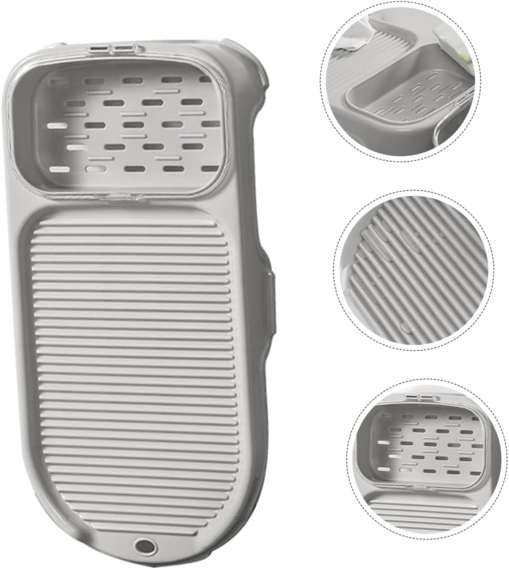 MAGICLULU Wash Board for Hand Washing Washing Boards Portable Washboards Grey Slip-resistant