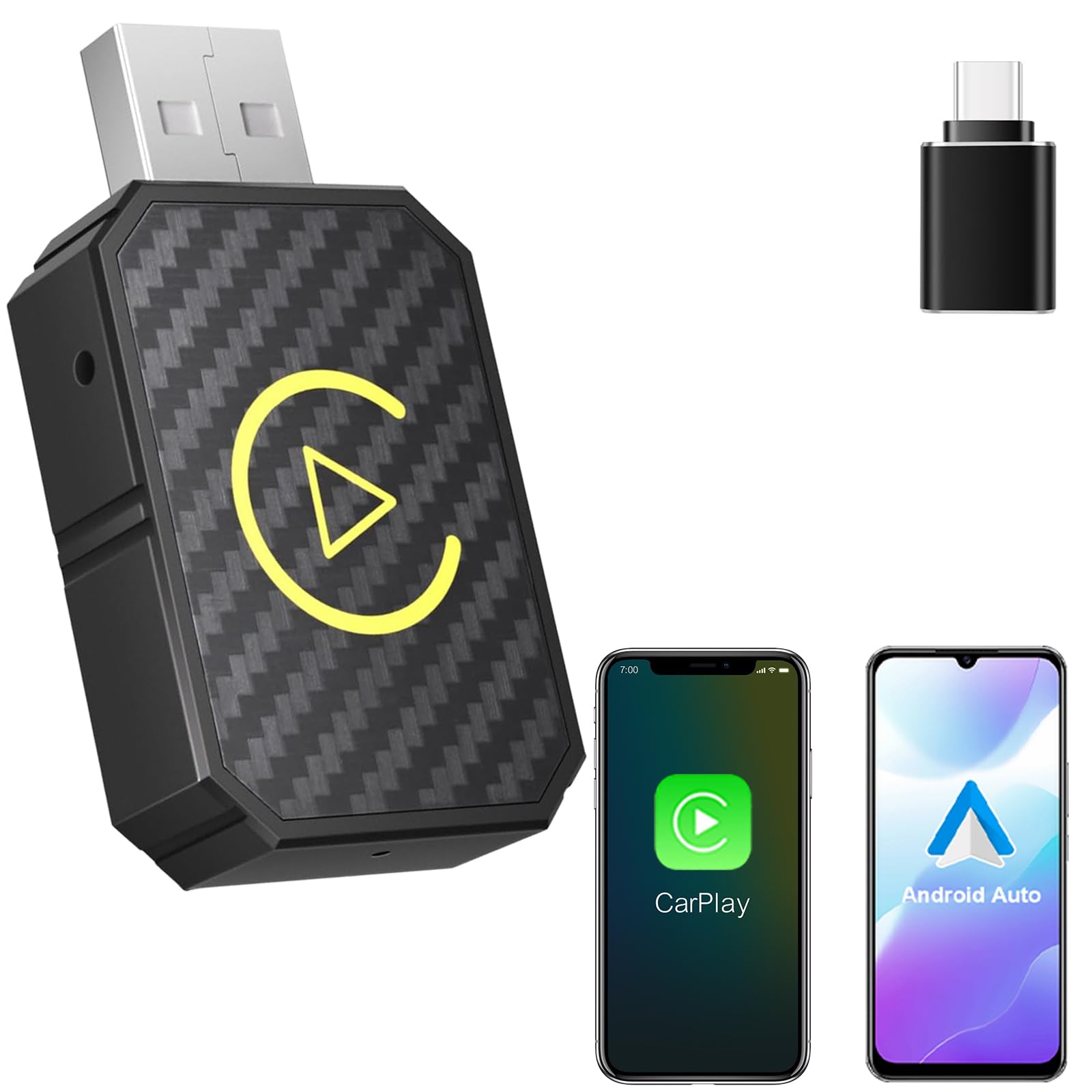 Convertit wired CarPlay en wireless - Mini adaptateur auto USB double bande