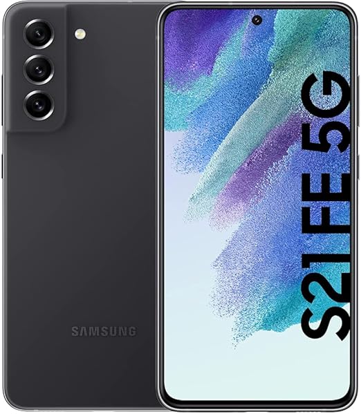 SAMSUNG Galaxy S21 FE 5G SM-G990E/DS 128GB 8GB Dual SIM Factory Unlocked GSM Smartphone - International Version, No Warranty (Graphite)