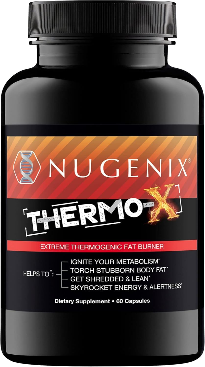 Thermo-X: Thermogenic Fat Burner Supplement for Men, Extreme Metabolic Accelerator, 60 Count