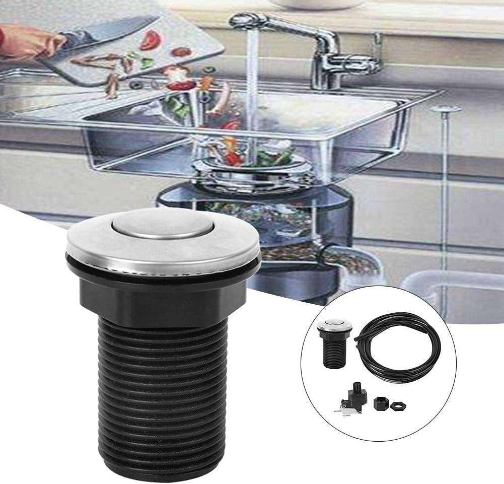 Air Switch Air Hose Button Switch Kit for Garbage Disposal Bathtub