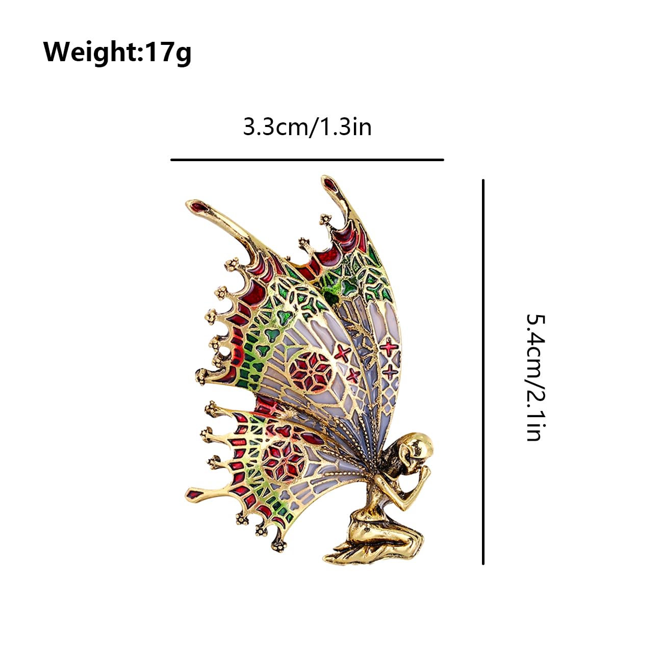 FAIRYGATE Anti Exposure Fixed Brooches Women Unisex Vintage Rhinestone Office Party Brooch Pins Lapel Pin Dress Suit Accessories Boutonniere — view 2