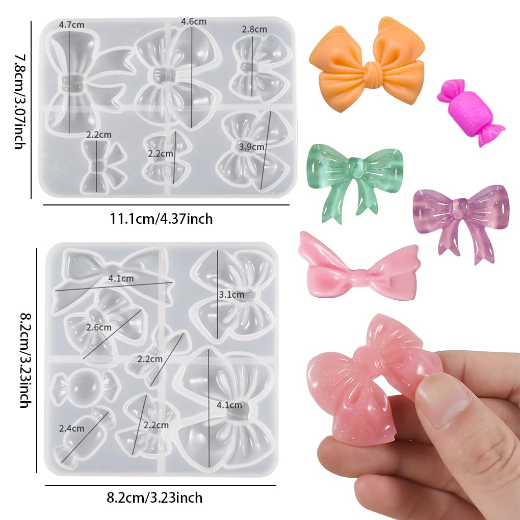 STAMPI IN RESINA nodo di fiocco stampo fondente silicone decorazione