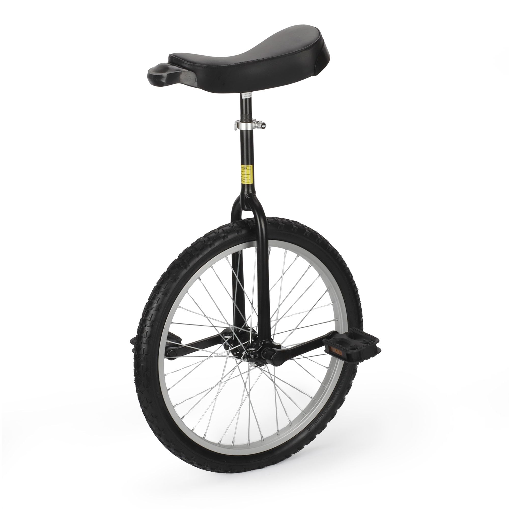 MYOYAY Einrad 20 Zoll Balance Training mit Einradständer Höhenverstellbar 20" Luxus Einrad für Kinder Erwachsene, Unisex Unicycle Fahrrad für Profis Outdoor Sportarten, Schwarz
